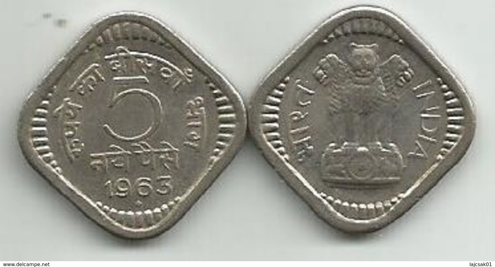 India 5 Naye Paise 1963. - India