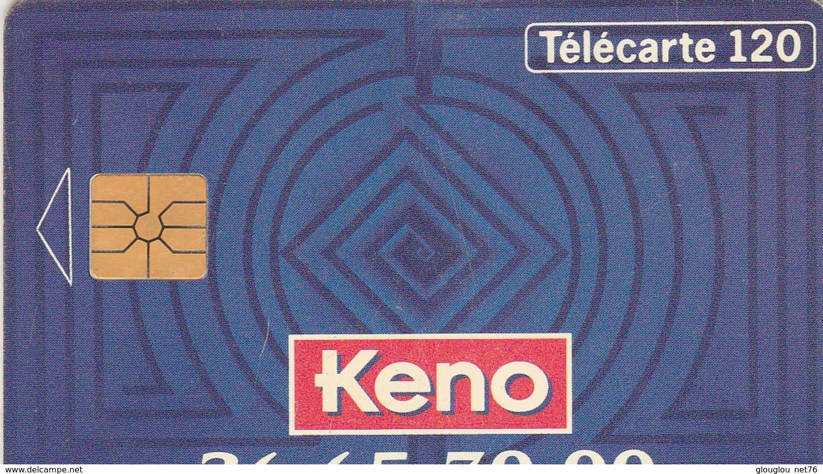 TELECARTE 120... KENO - 120 Unités 