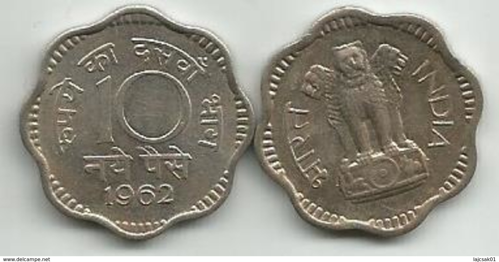 India 10 Naye Paise 1962. - Inde