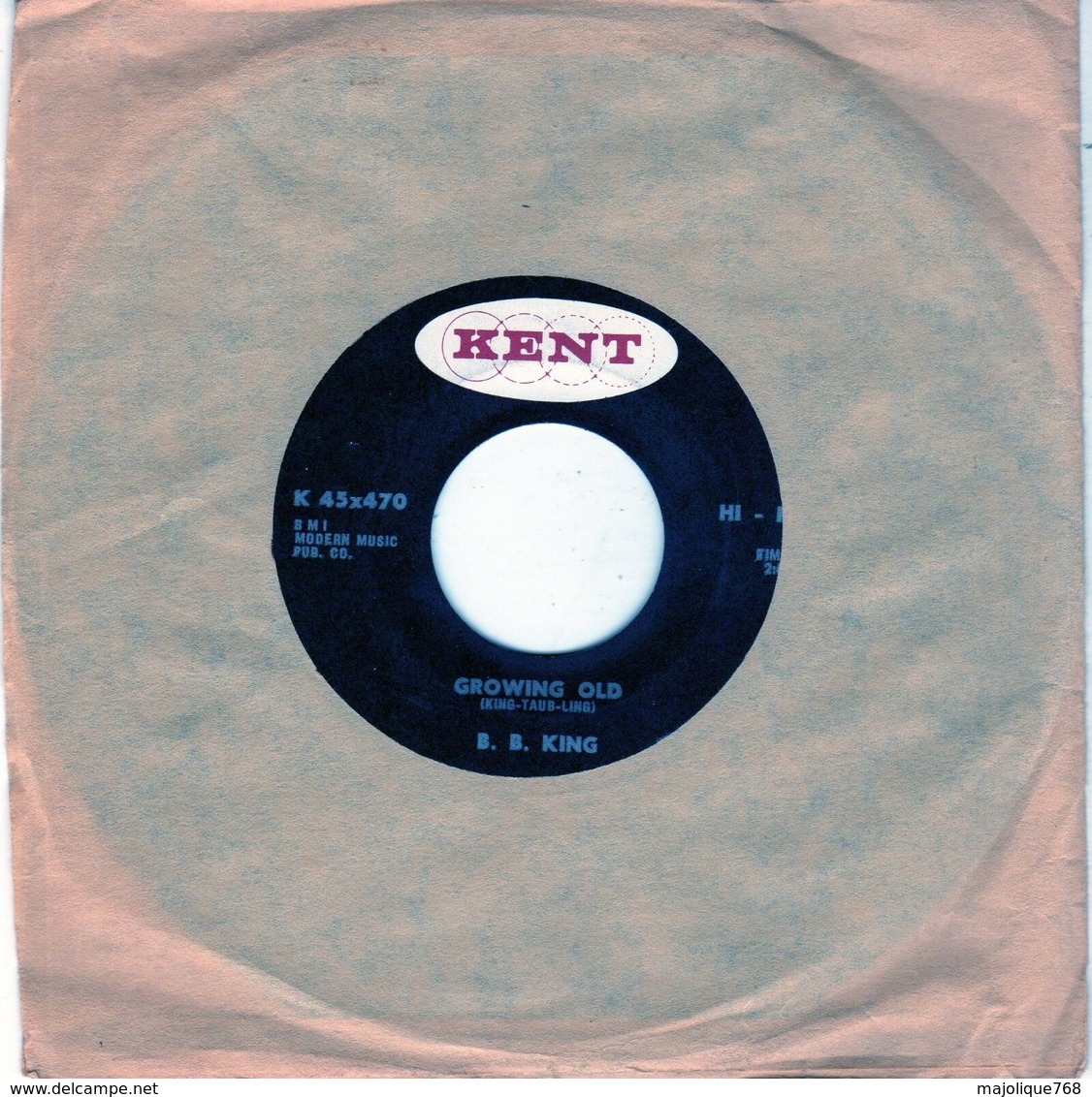 Disque De B. B. King - Bad Breaks  - Kent K 45 X 470 - 1967 - Blues