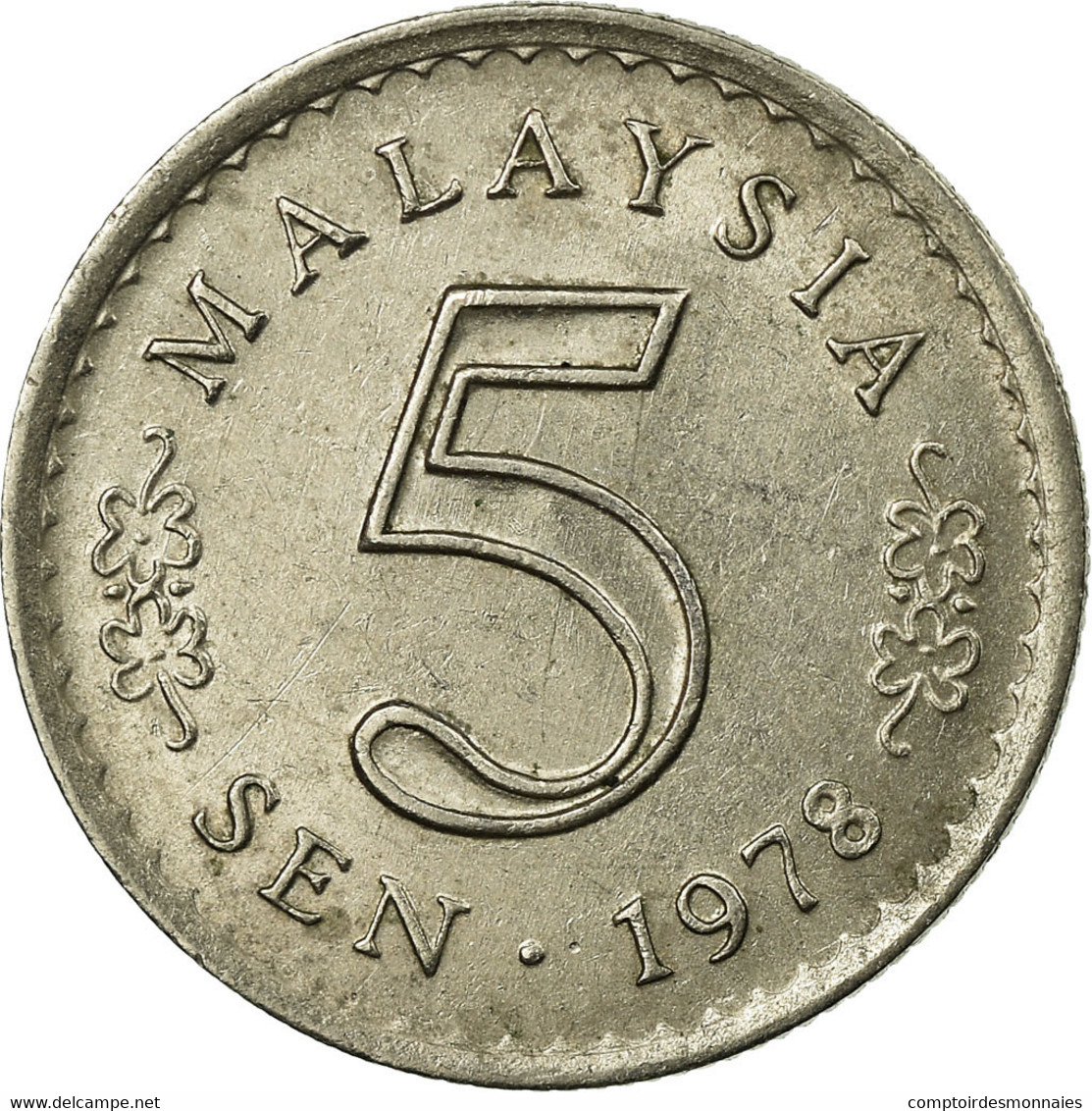 Monnaie, Malaysie, 5 Sen, 1978, Franklin Mint, TTB, Copper-nickel, KM:2 - Malaysie