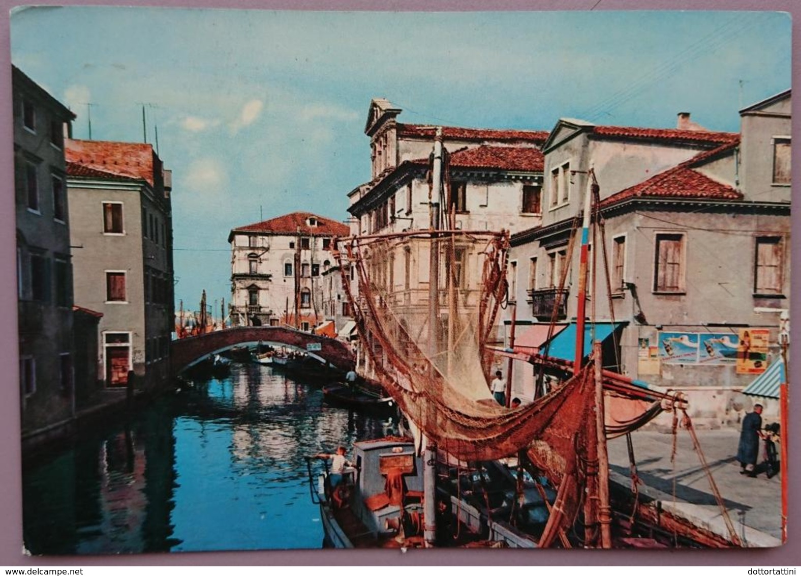 CHIOGGIA (VENEZIA) - CANAL VENA - Barche Cartelli Pubblicitari - Vg V2 - Chioggia