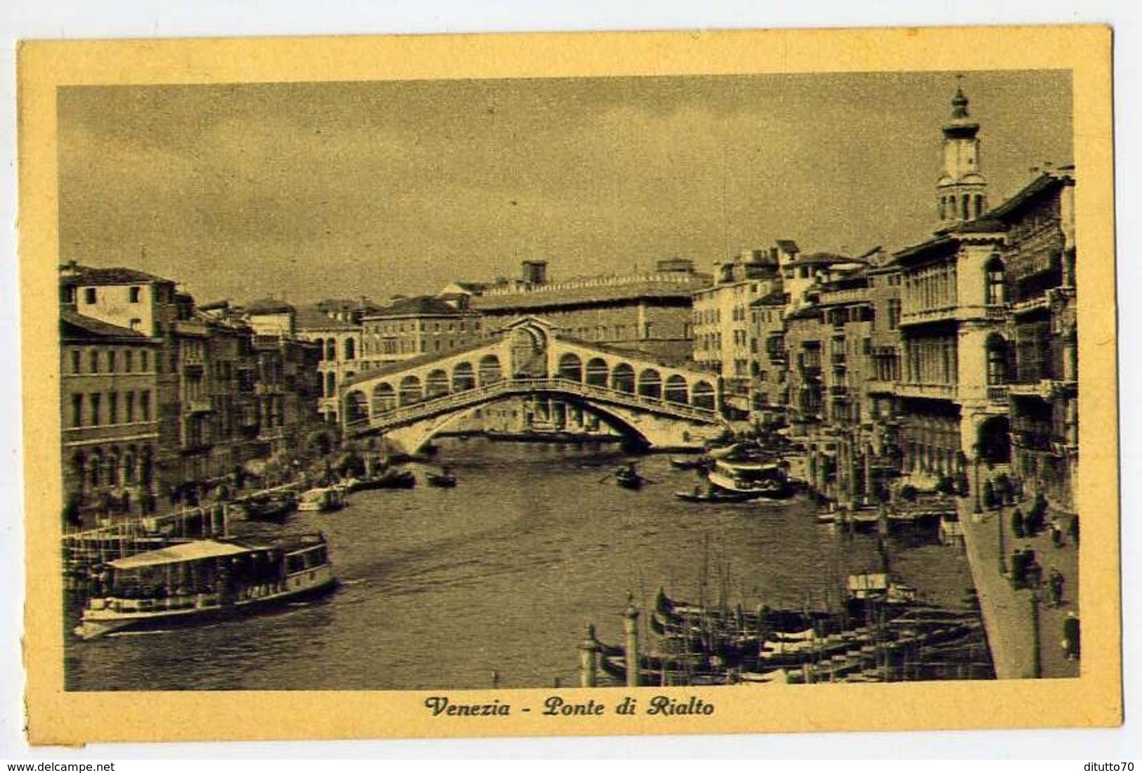 Venezia - Ponte Di Rialto - Formato Piccolo Viaggiata Mancante Di Affrancatura – E 12 - Venezia