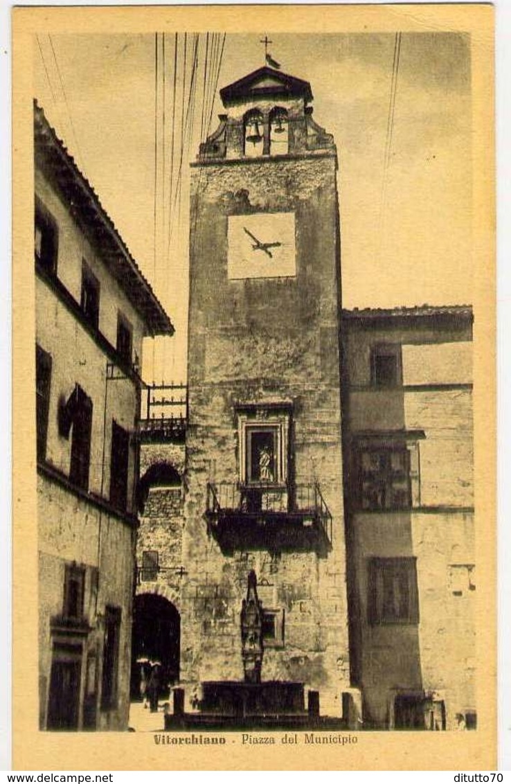 Vitorchiano - Piazza Del Municipio - Formato Piccolo Non Viaggiata – E 12 - Viterbo