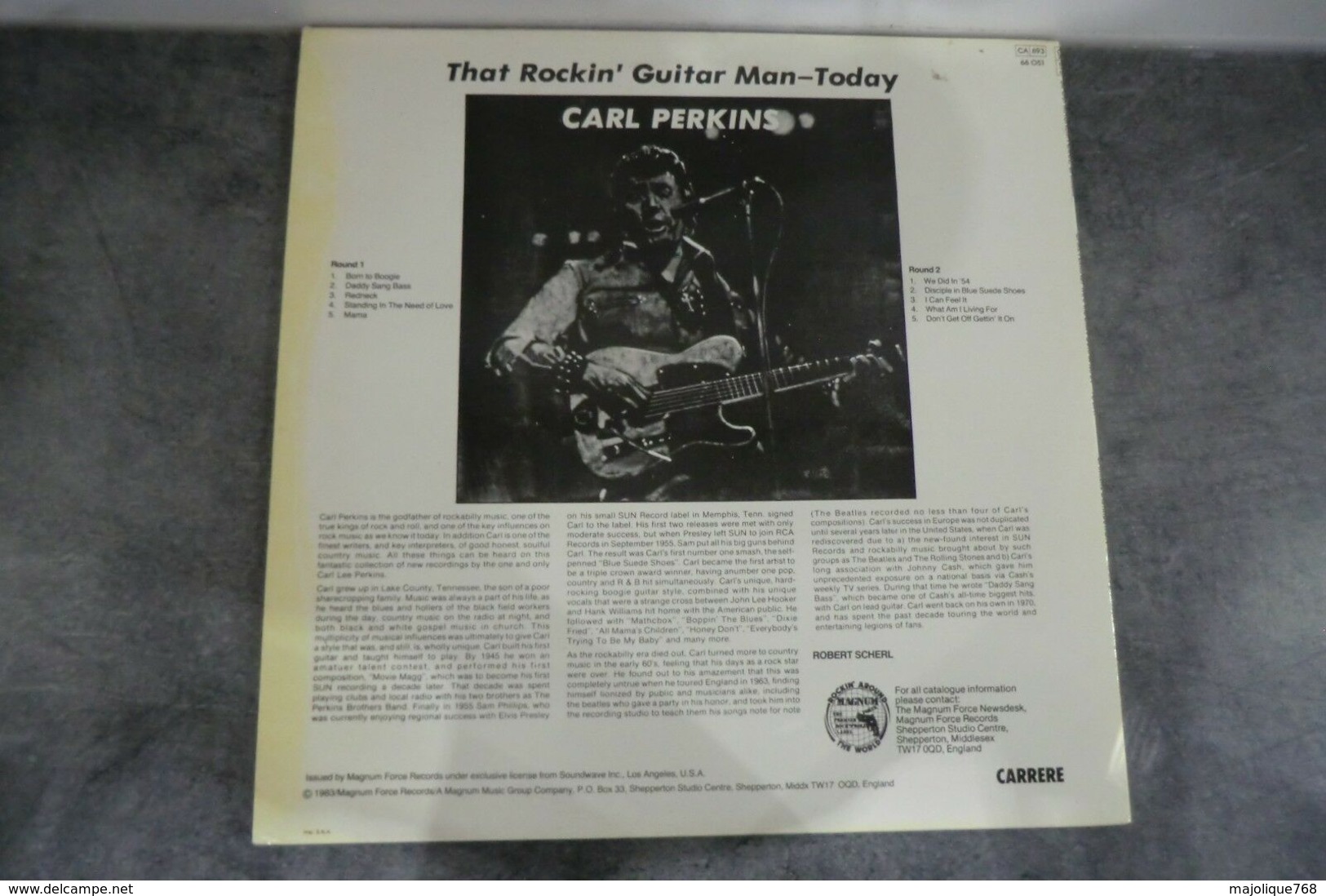 Disque - Carl Perkins - That Rockin' Guitar Man - Today - Carrere Magnum 66051 - 1983 - - Rock