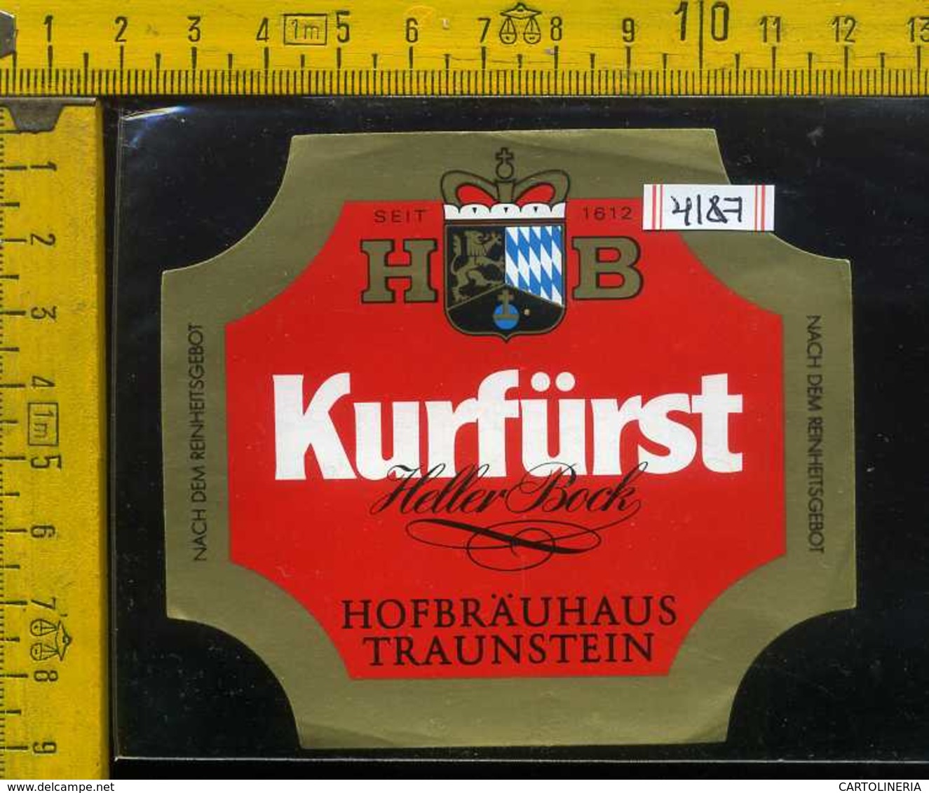 Etichetta Birra Kurfurst Heller Bock Germania - Birra