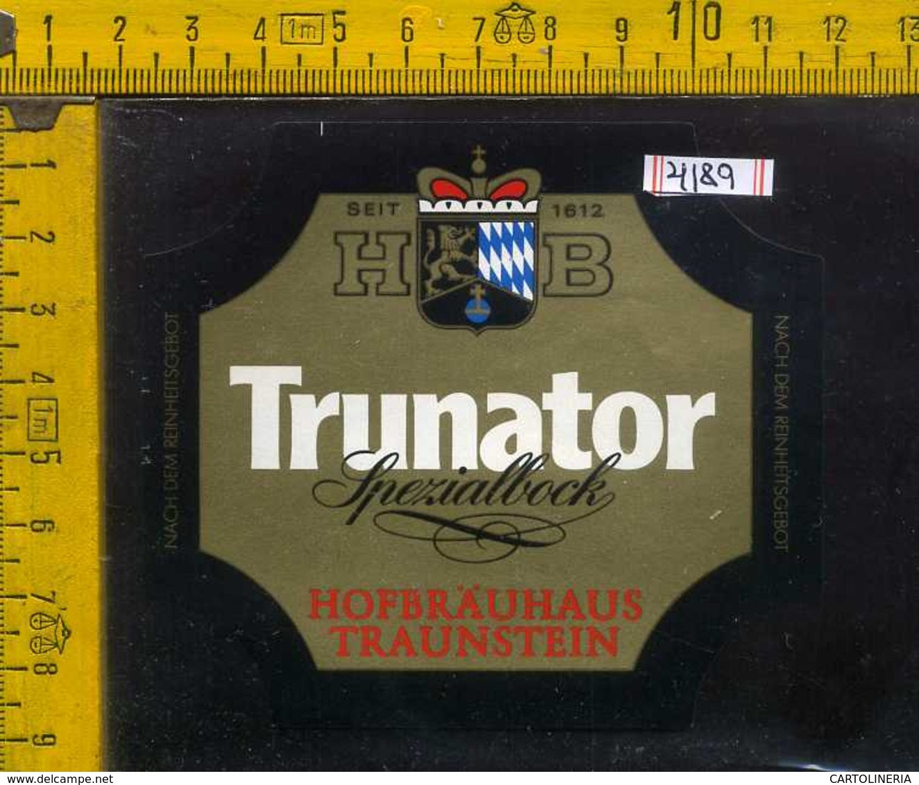 Etichetta Birra Trunator Hofbrauhaus Germania - Birra