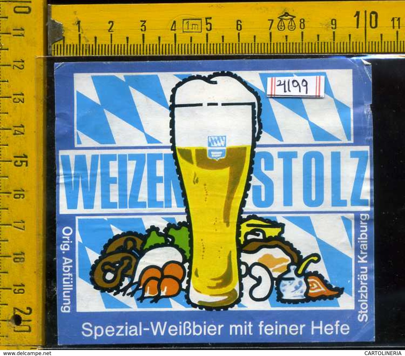 Etichetta Birra Weizen Stolz Spezial-WeiBbier - Germania - Birra