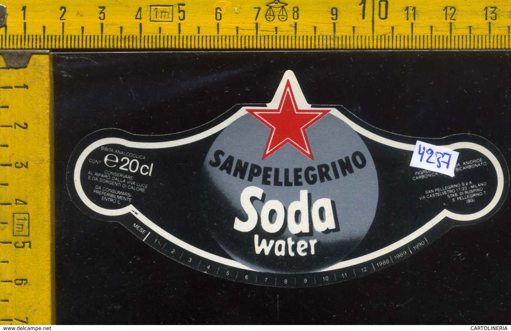 Etichetta Bibita Soda  Sanpellegrino - Altri & Non Classificati