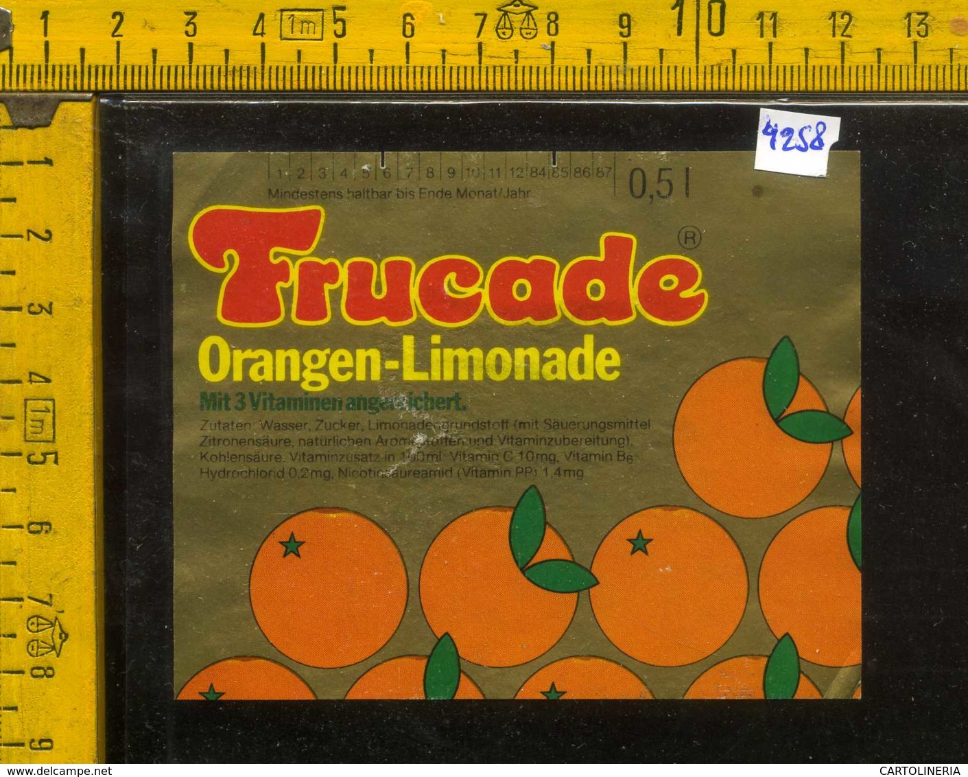 Etichetta Bibita Analcolica Orangen-Limonade Trucade - Germania - Altri & Non Classificati