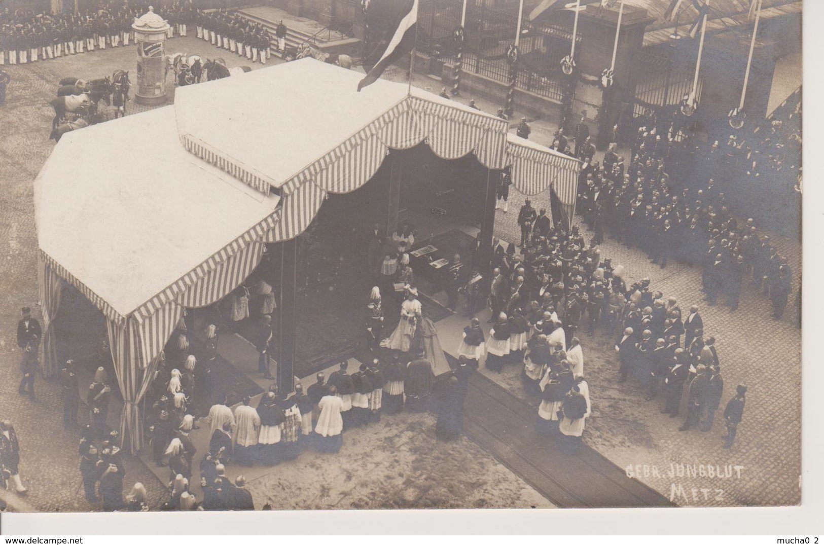 57 - METZ - CARTE PHOTO - LE COUPLE IMPERIAL LORS DE L'INAUGURATION DE LA CATHEDRALE - Metz