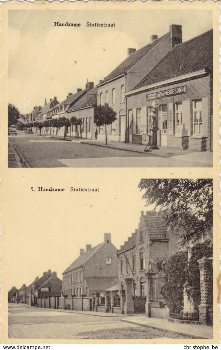 Handzame, Handzaeme, Statiestraat, 2 Zichten (pk60361) - Kortemark