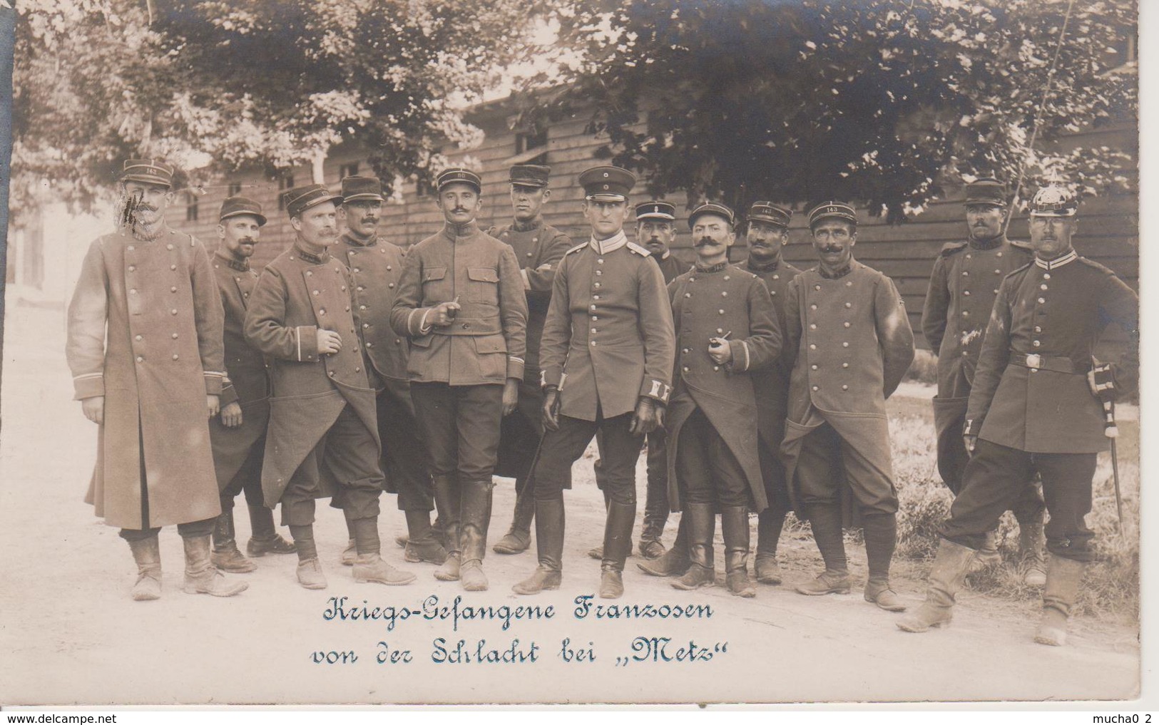 57 - METZ - CARTE PHOTO - PRISONNIERS FRANCAIS LORS DE LA BATAILLE DE METZ - Metz