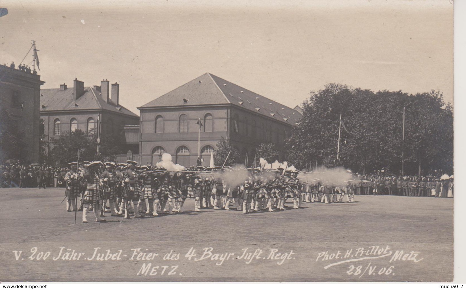 57 - METZ - CARTE PHOTO - 200° ANNIVERSAIRE DU 4° REGT. INF. BAVAROIS - Metz