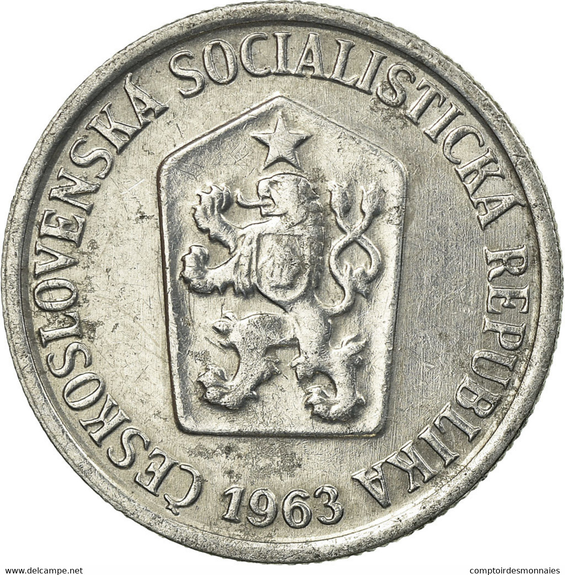 Monnaie, Tchécoslovaquie, 10 Haleru, 1963, TTB, Aluminium, KM:49.1 - Czech Republic