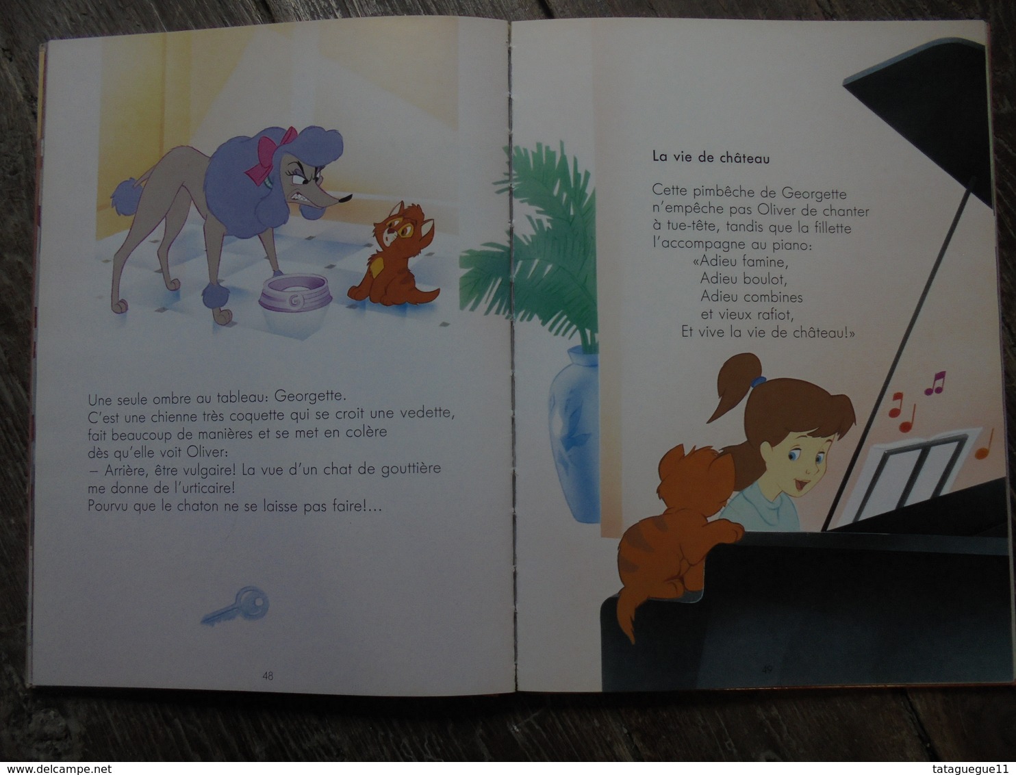 Ancien - Livre Pour Enfant OLIVER ET COMPAGNIE Disney Cinéma Ed. Hachette 1992 - Disney