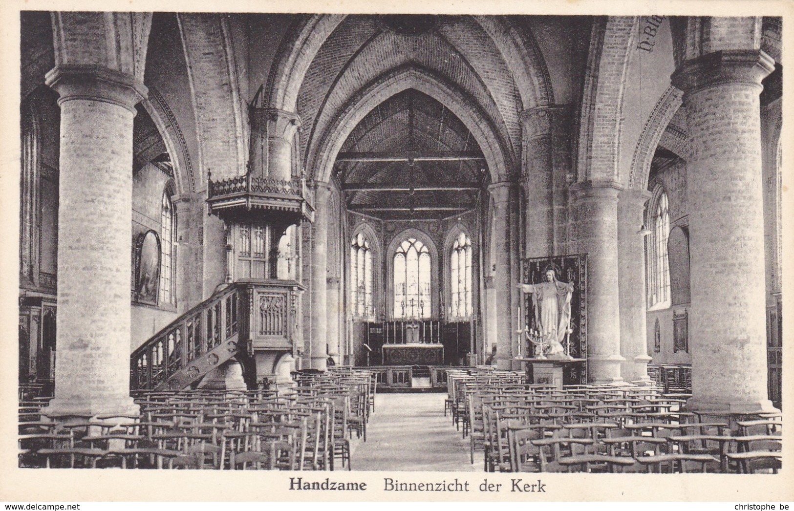 Handzame, Handzaeme, Binnenzicht Der Kerk (pk60393) - Kortemark