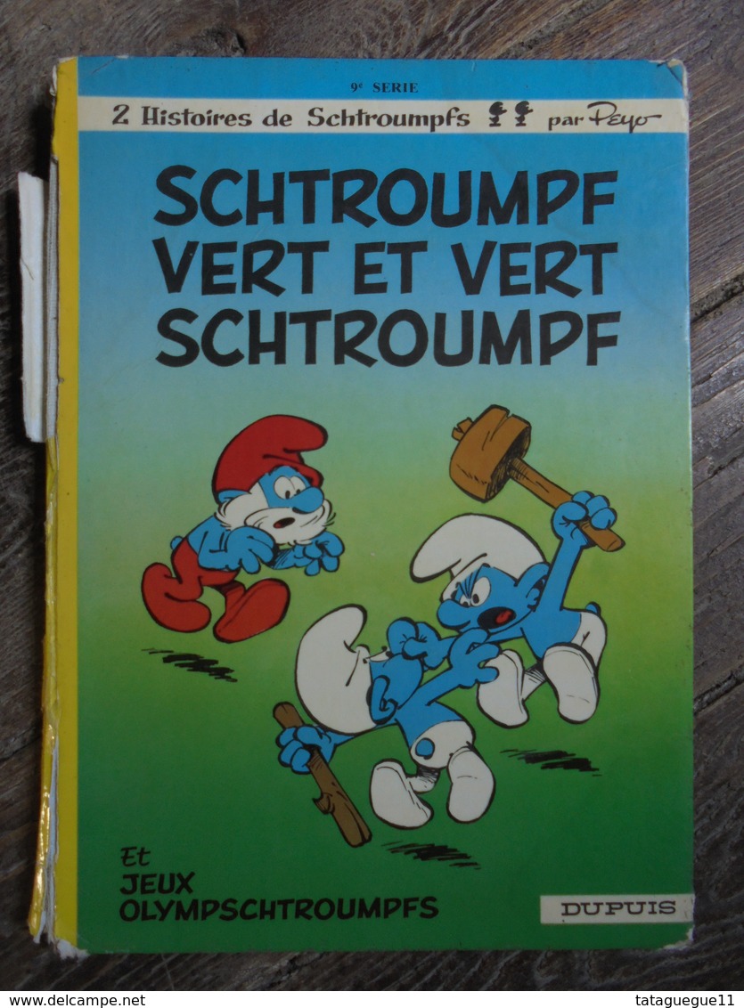 Ancien - BD - 2 Histoires De Schtroumpfs Par Peyo - 1973 - Schtroumpfs, Les - Los Pitufos