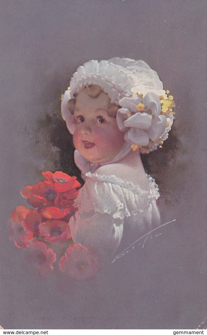 PRETTY SMALL GIRL WITH POPPIES - Other & Unclassified