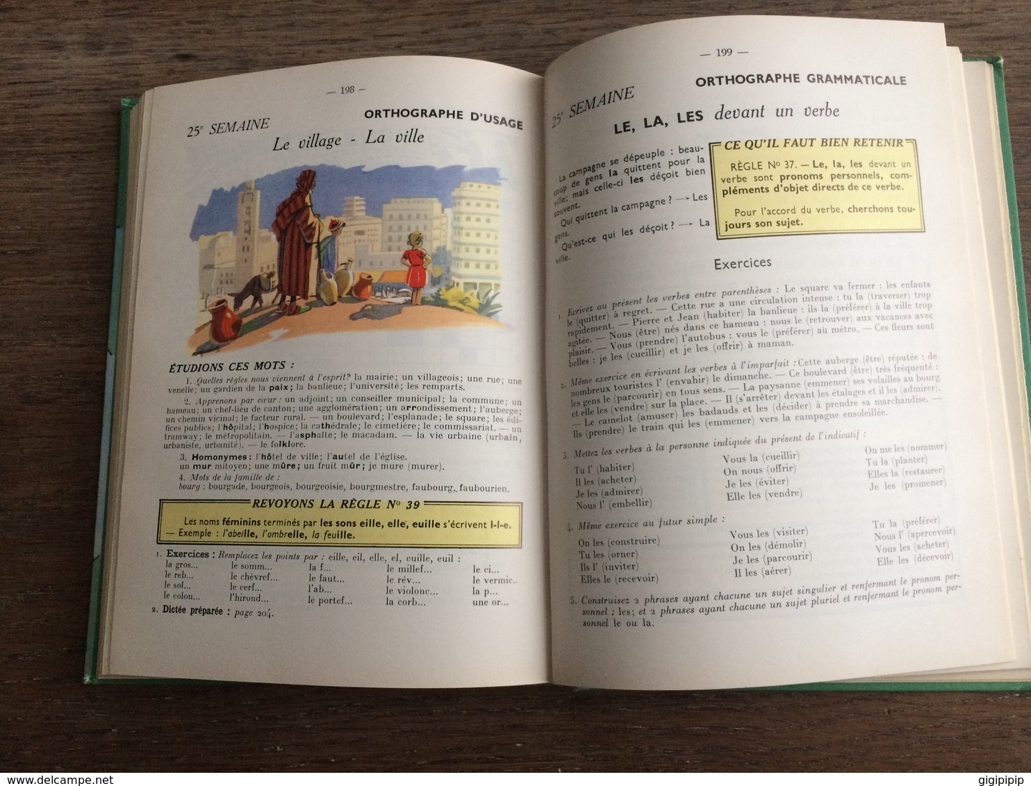 Ancien Livre SCOLAIRE CE GRAMMAIRE CONJUGAISON ORTHOGRAPHE Illustrations Ray Lambert RAYLAMBERT ECOLE 1970 - 6-12 Ans