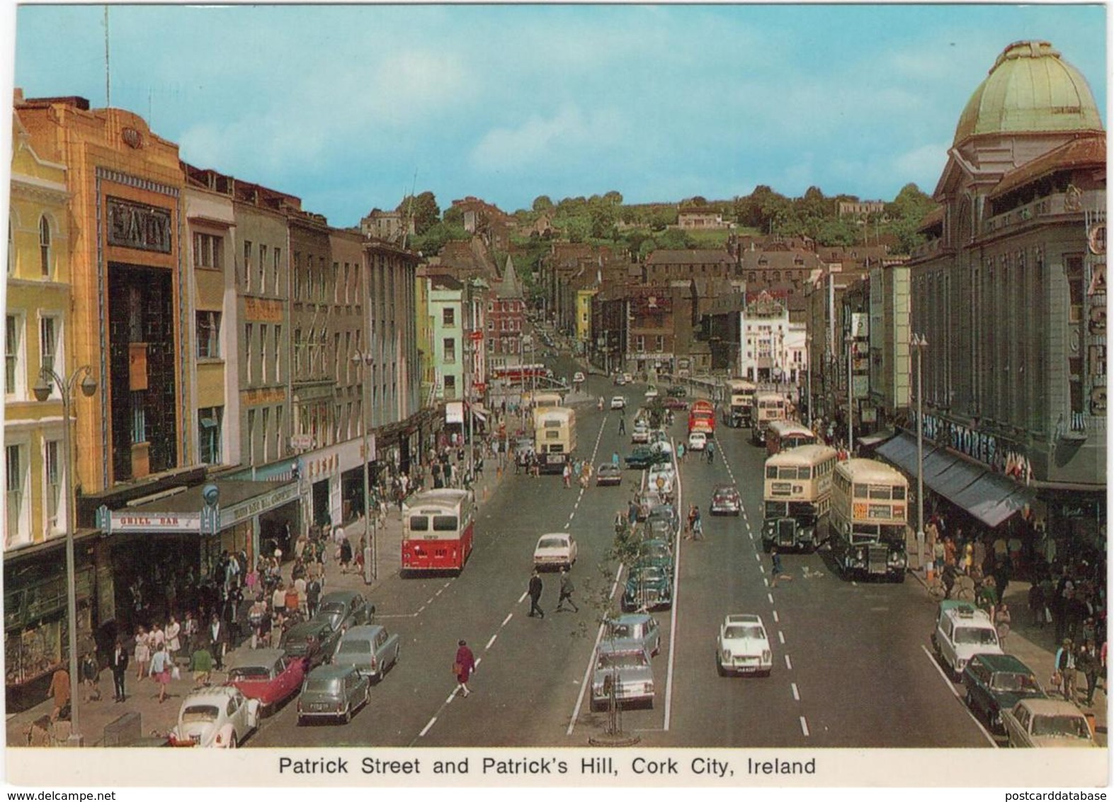 Patrick Street And Patrick\'S Hill, Cork City, Ireland - & Old Cars, Bus, Volkswagen - Cork