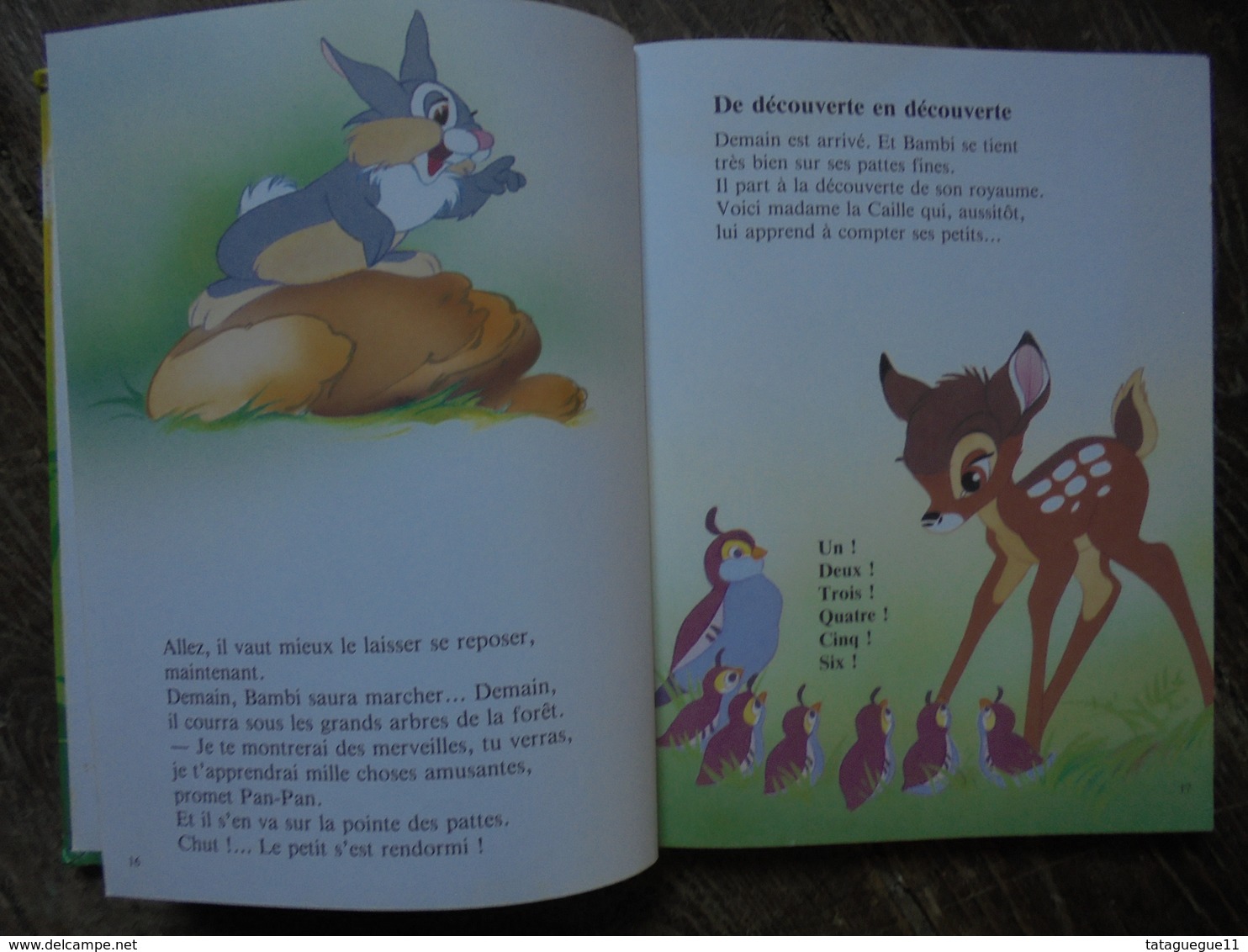 Livre Illustré Pour Enfant BAMBI 1992 - Disney
