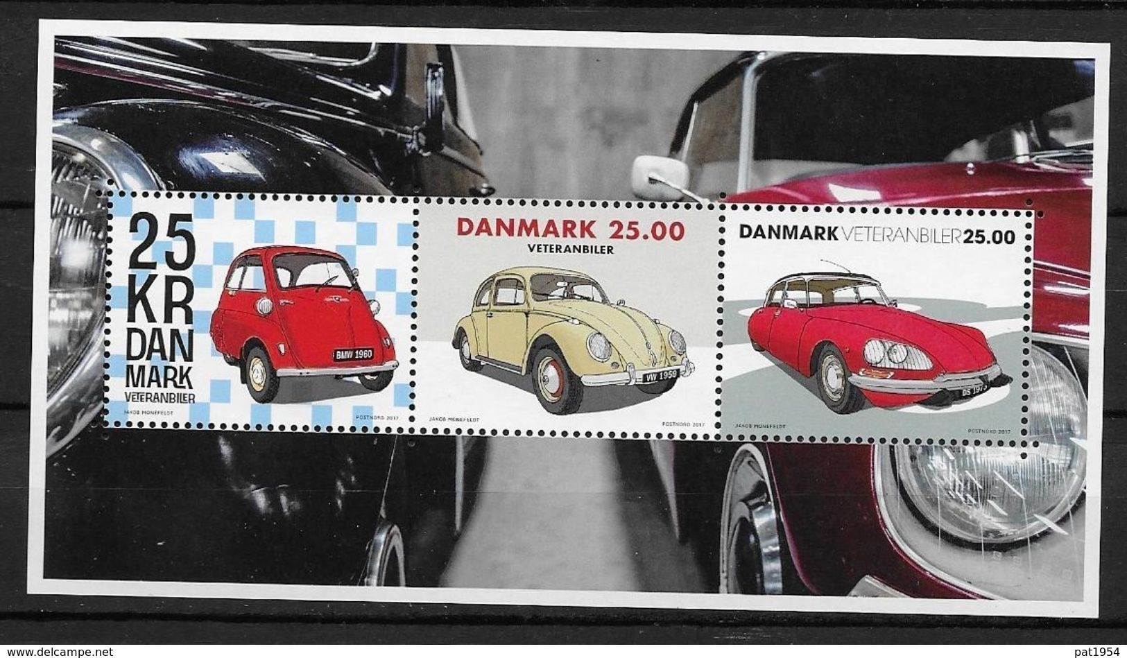 Danemark 2017 Bloc F1886 Neuf Automobiles Anciennes - Blokken & Velletjes