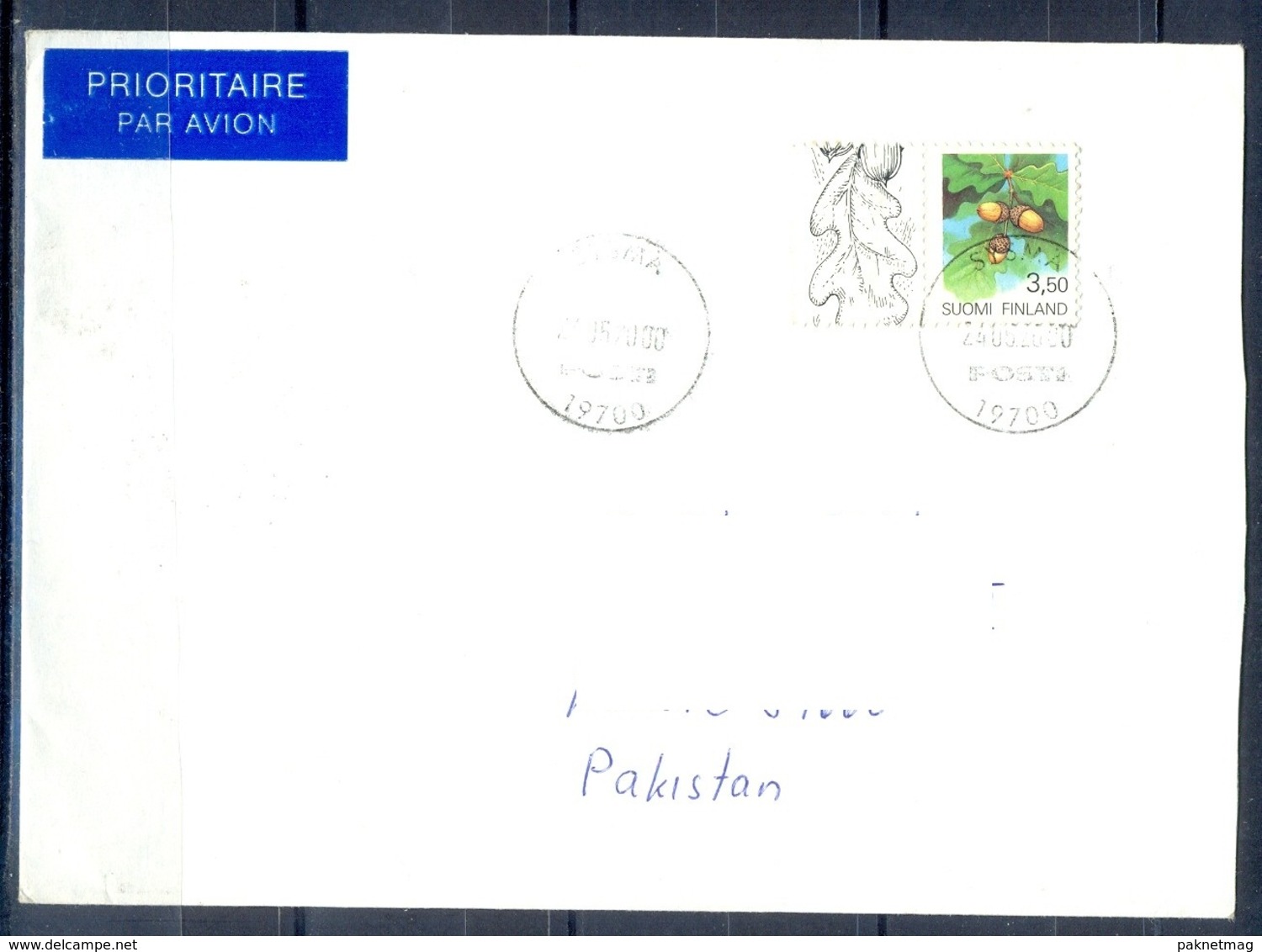 K821- Postal Used Cover. Posted  From Suomi Finland To Pakistan. Plant. - Other & Unclassified