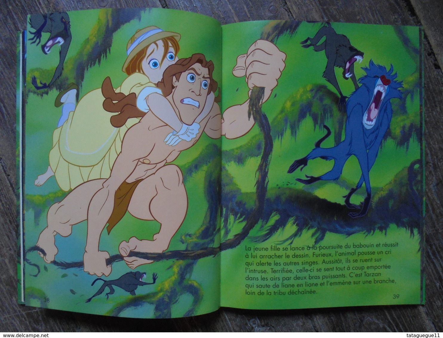 Livre pour enfant TARZAN Disney Cinéma Ed. Hachette 1999