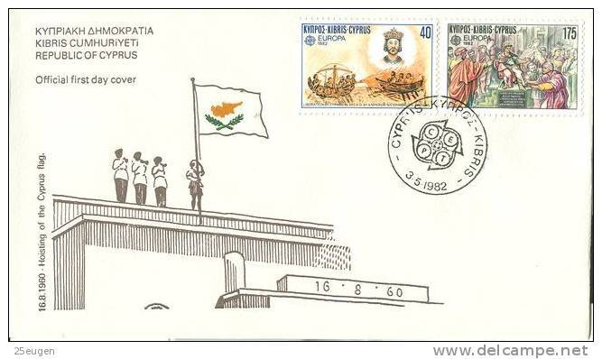 CYPRUS  1982 EUROPA CEPT   SET FDC - 1982