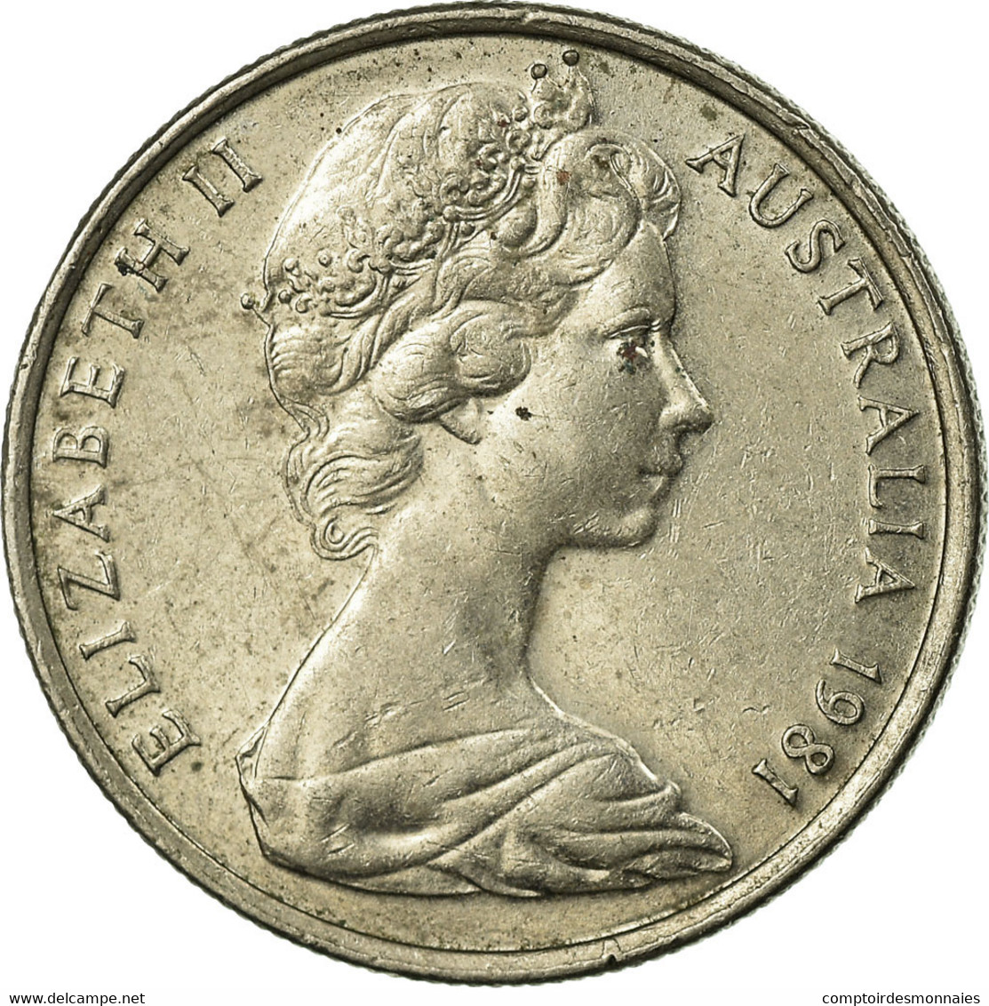 Monnaie, Australie, Elizabeth II, 5 Cents, Undated (1981), TTB, Copper-nickel - 5 Cents