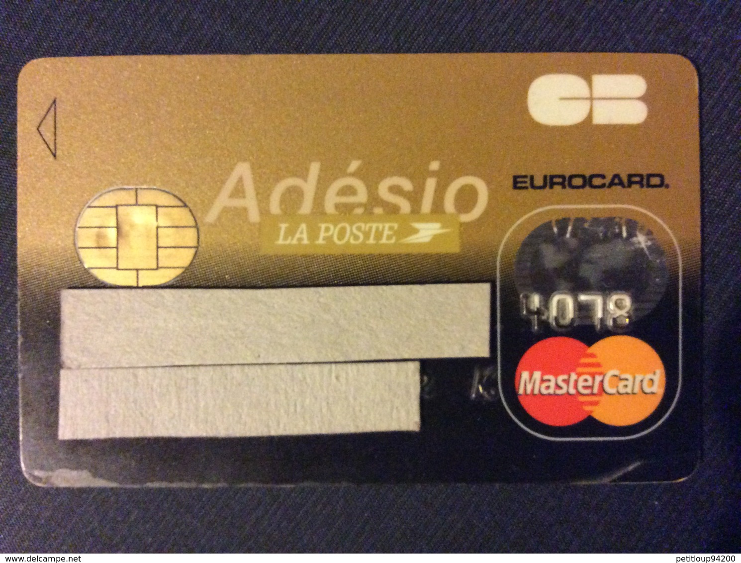 CARTE BANCAIRE LA POSTE  Adesio  MASTER CARD - Vervallen Bankkaarten