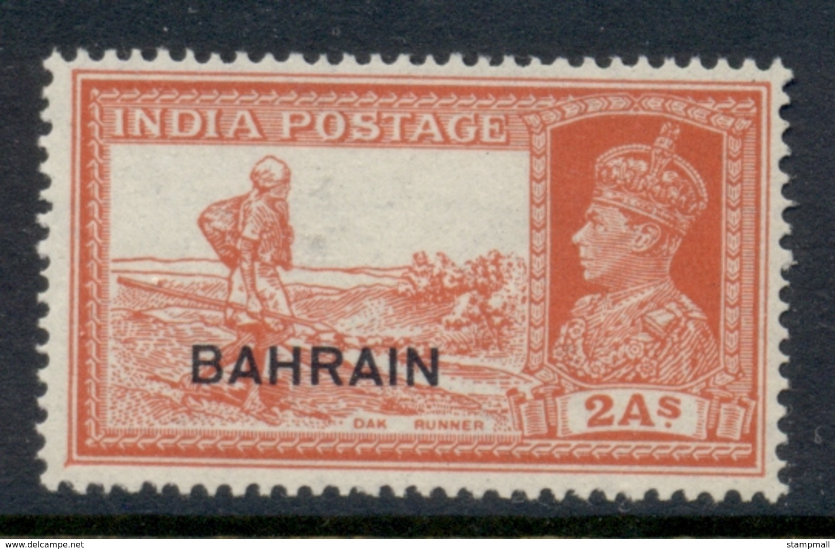 Bahrain 1938-41 KGVI Opt On India 2a MLH - Bahrain (1965-...)