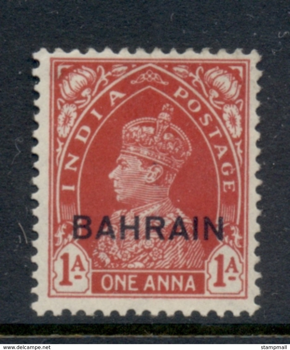 Bahrain 1938-41 KGVI Opt On India 1a MLH - Bahrain (1965-...)