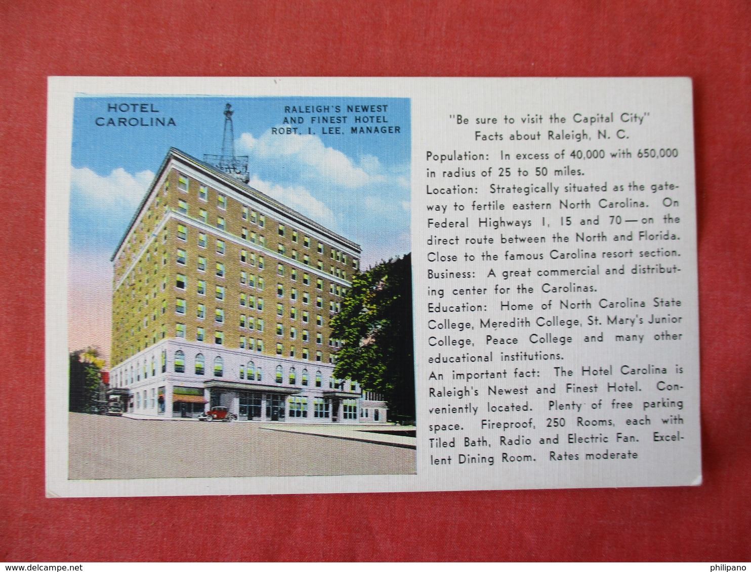 Hotel Carolina     North Carolina > Raleigh     Ref 3341 - Raleigh