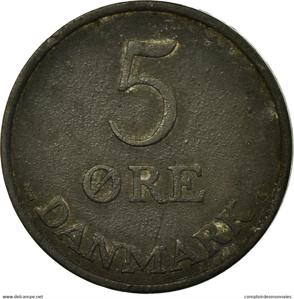 Monnaie, Danemark, Frederik IX, 5 Öre, 1951, Copenhagen, TB+, Zinc, KM:843.1 - Danemark