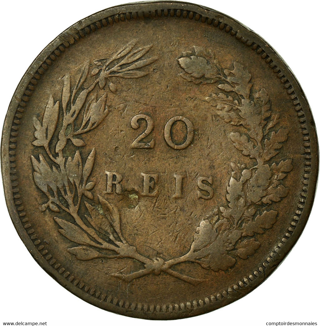 Monnaie, Portugal, Carlos I, 20 Reis, 1892, B+, Bronze, KM:533 - Portugal