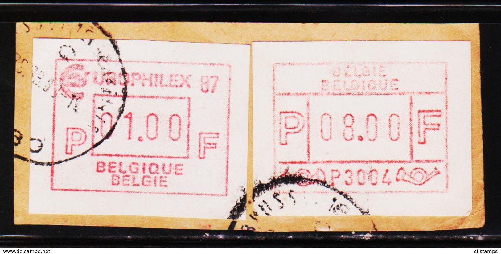 Belgium Europhilex 87 Meter Frank #PR4 - 1980-1999