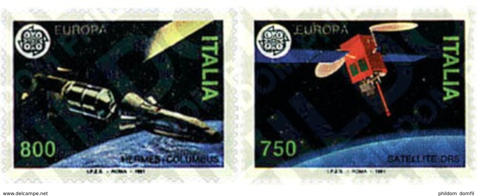 Ref. 65904 * MNH * - ITALY. 1991. EUROPA CEPT. TELECOMMUNICATIONS . EUROPA CEPT. TELECOMUNICACIONES - Otros & Sin Clasificación