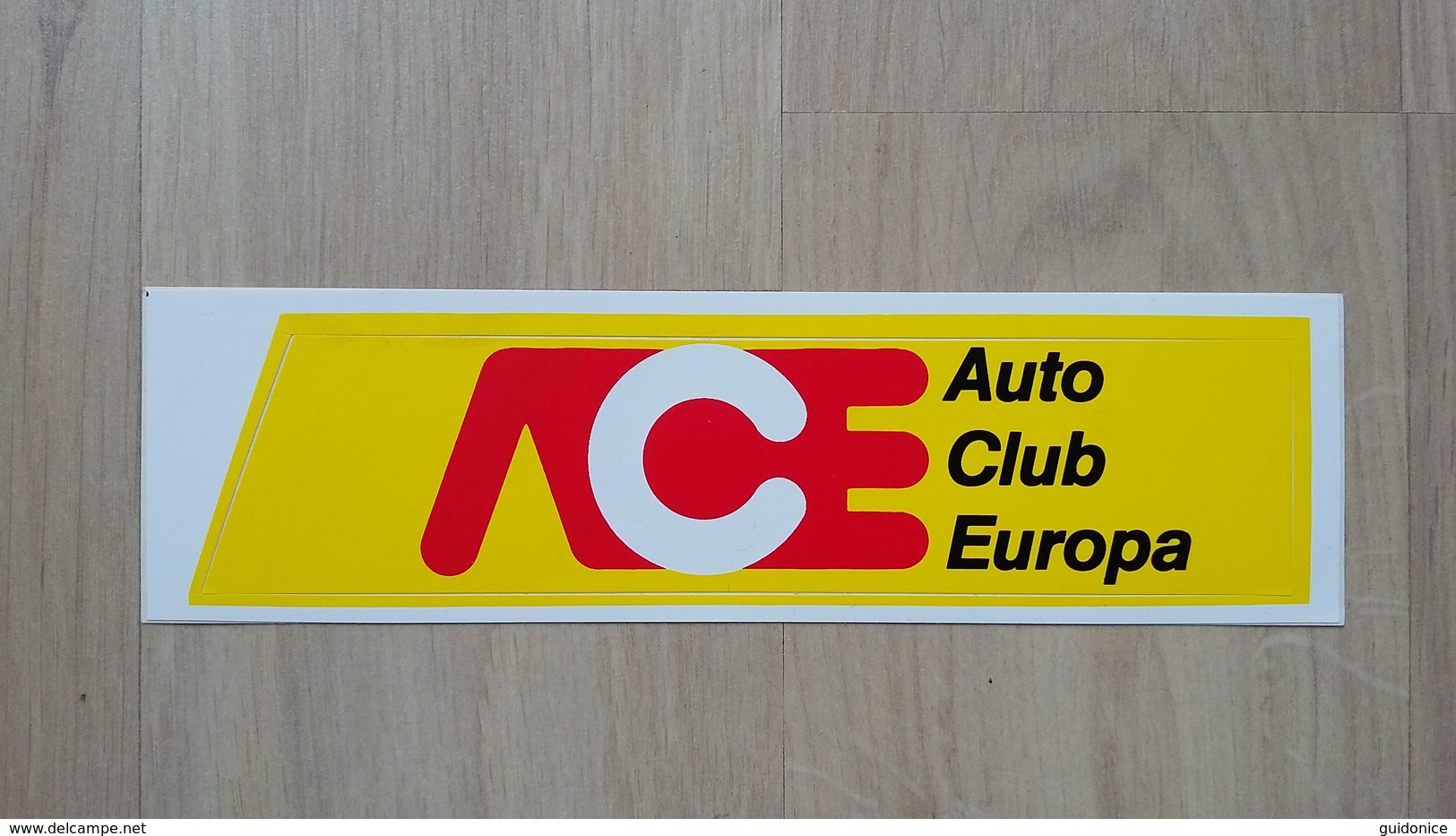 Aufkleber Mit Werbung Für Den Auto Club Europa (ACE) - Aufkleber