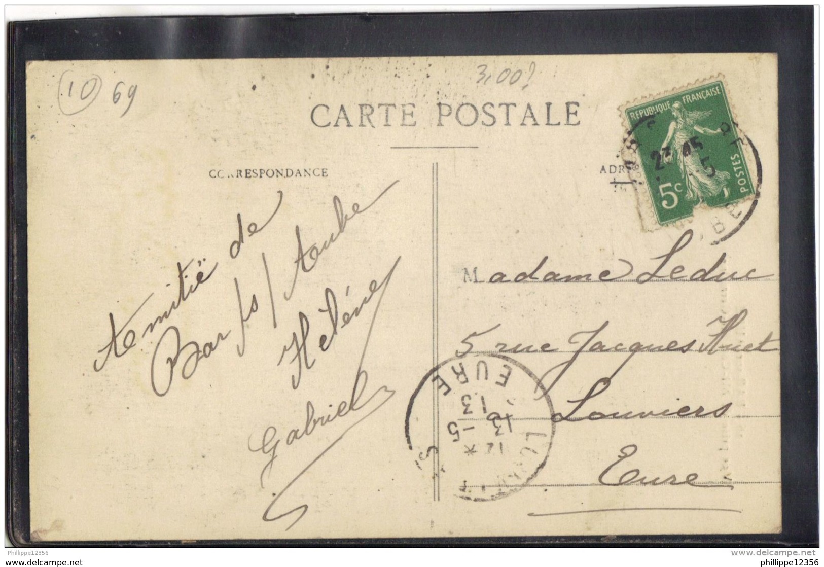 1069 .  BAR SUR AUBE . VUE PRISE DE MI COTE STE GERMAINE . ANNEE  1913 - Bar-sur-Aube