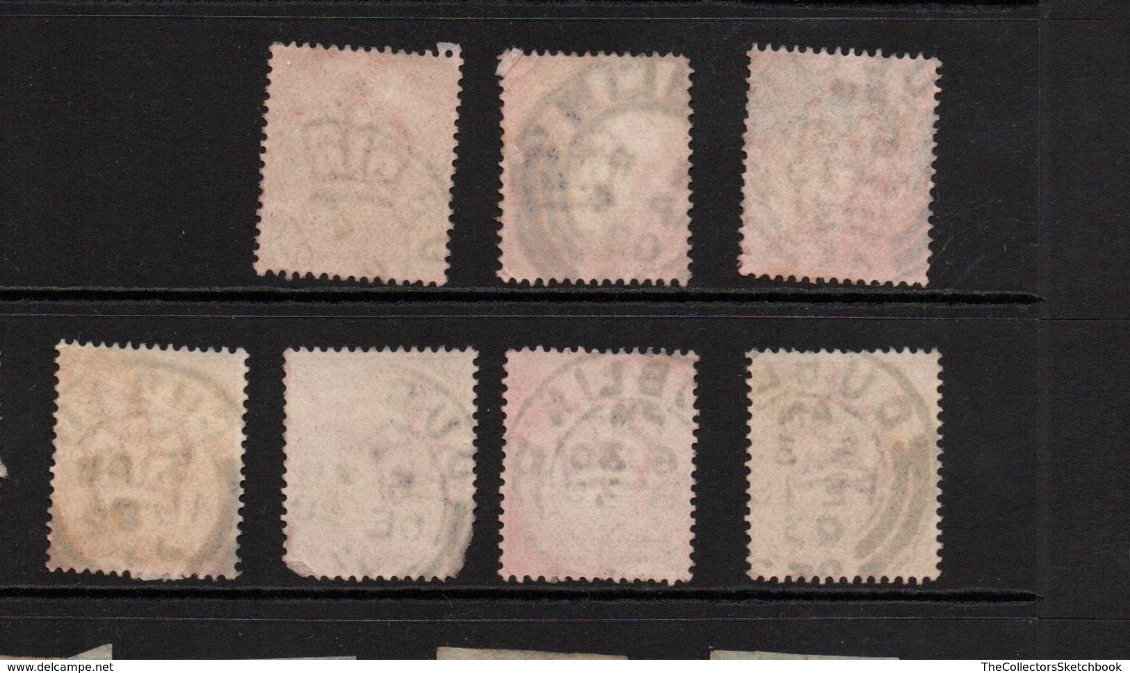 GB Edward 1d Red With Dublin Cancels.    Mostly Good. - Used Stamps