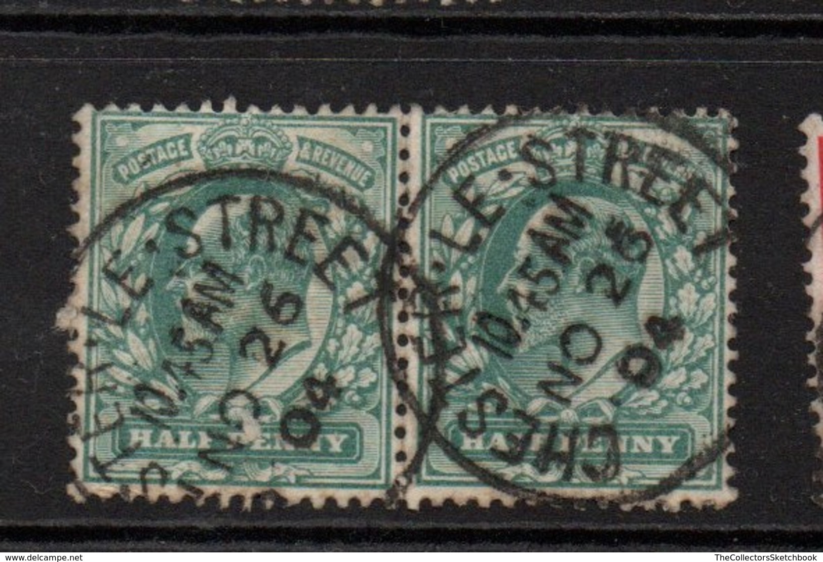 GB Edward 1/2 D Blue Green Chester Le Street Cds Fine Used - Usati