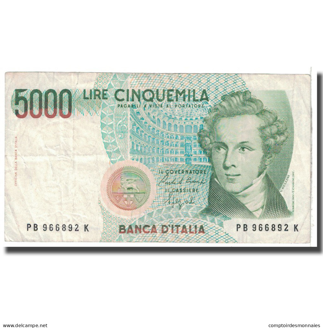 Billet, Italie, 5000 Lire, 1985, 1985-01-04, KM:111b, TB - 5000 Liras