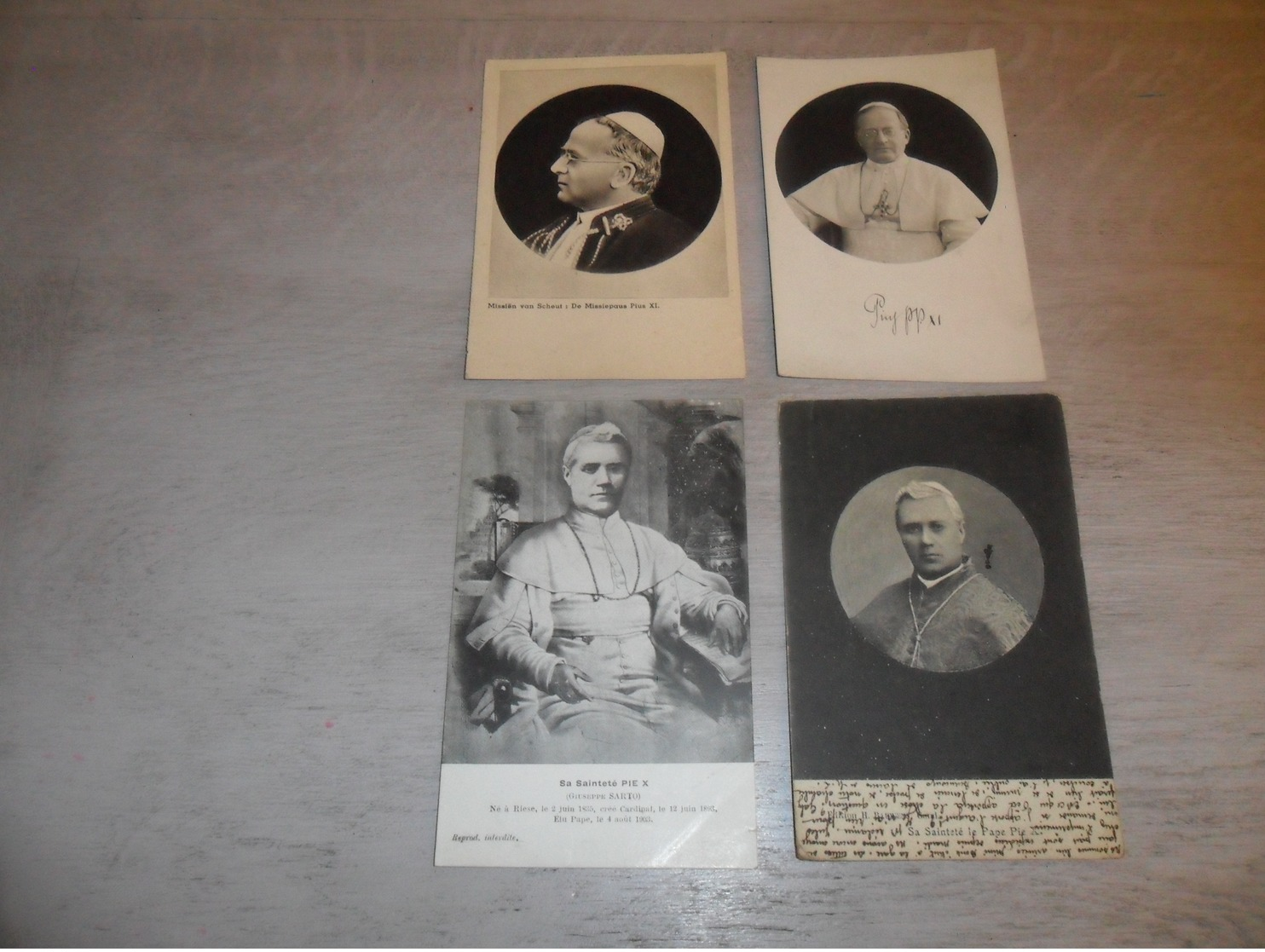Beau lot de 60 cartes postales de papes  pape     Mooi lot van 60 postkaarten van pausen  paus  - 60 scans