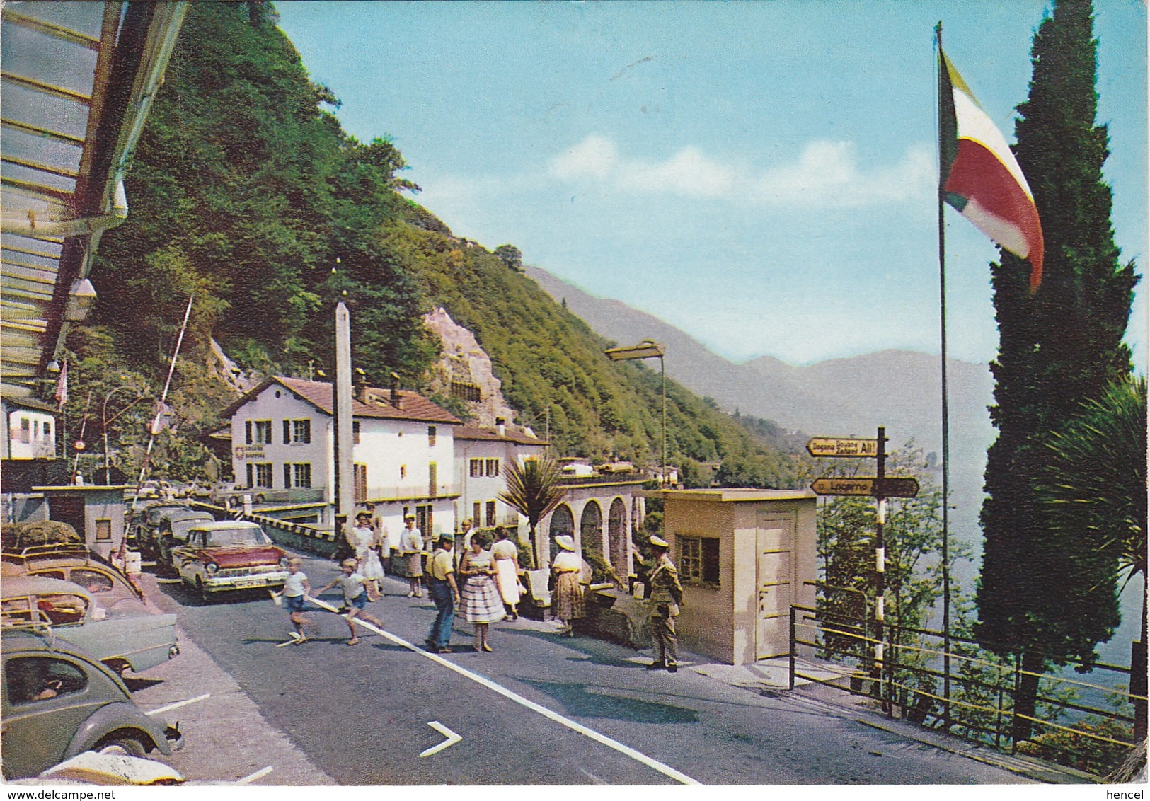 Douane. Poste Frontière Italo-Suisse. Lago Maggiore-Cannobio. Voitures - Douane