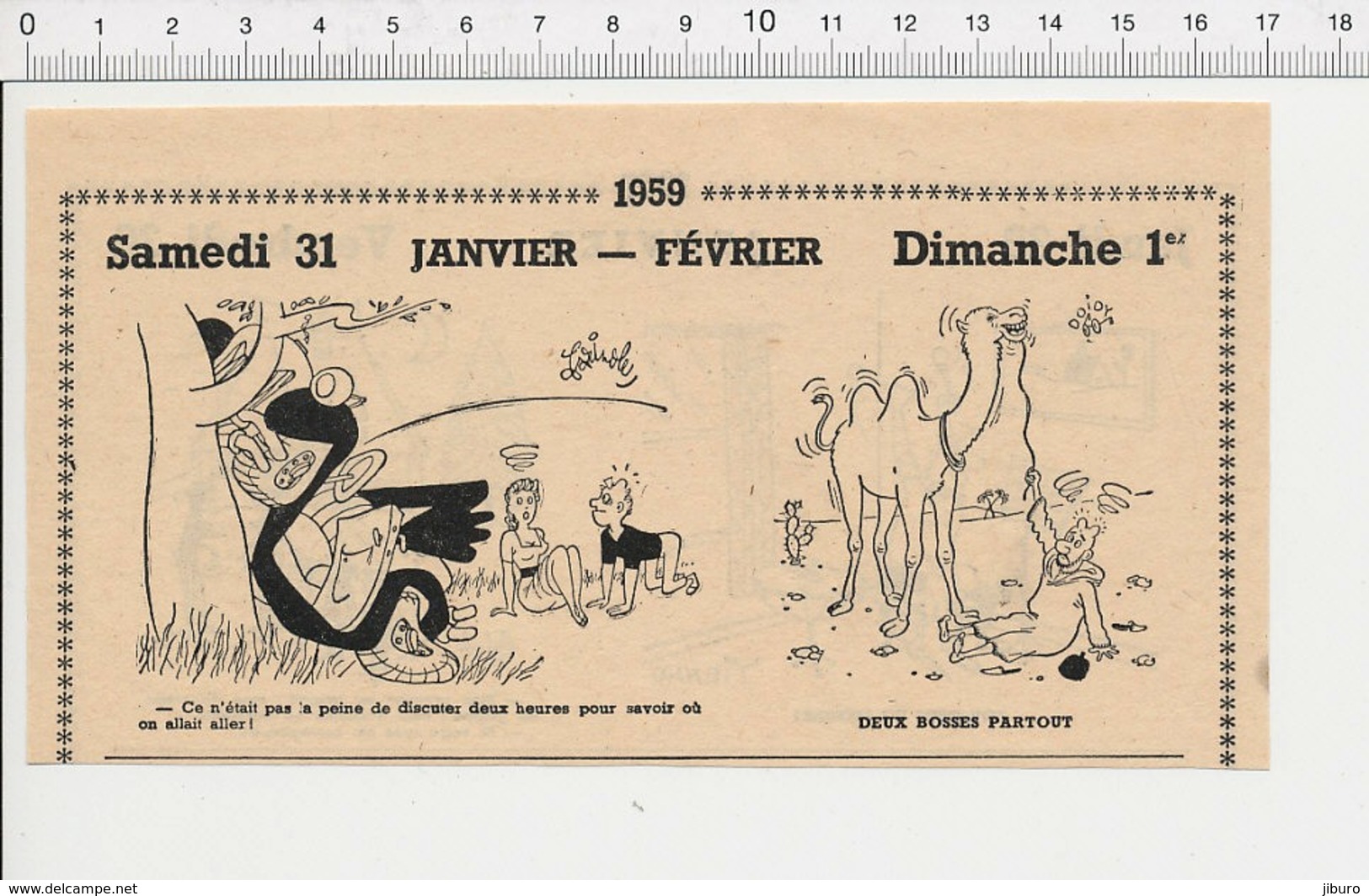 2 Scans Humour Musique Tambour Tambourin Fessée Enfant Animal Chameau à Deux Bosses Chamelier Désert Grippe Rhume 223LA - Sin Clasificación