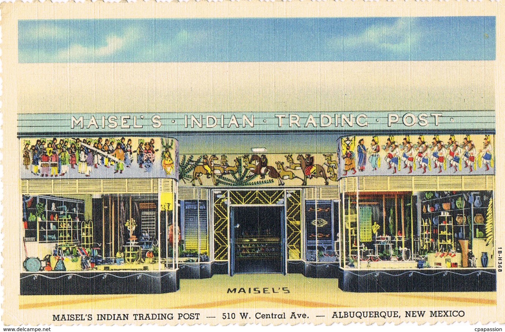 Maisel's Indian Trading Post - 510 W.Central Ave. Albuquerque New Mexico- Scans Recto Verso -  Paypal Free - Albuquerque