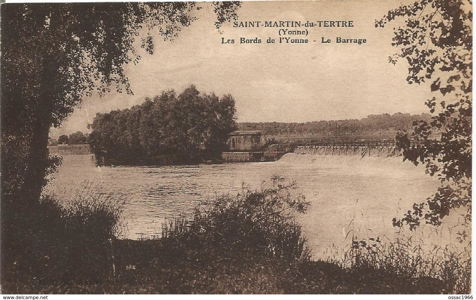 89 SAINT MARTIN DU TERTRE Les Bords De L Yonne Le Barrage - Saint Martin Du Tertre