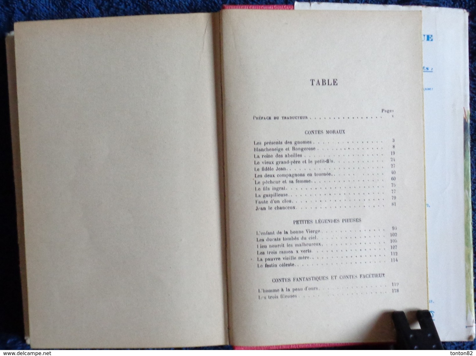 Contes de Grimm - Bibliothèque Rose Illustrée ( AVEC Jaquette  ) - ( 1939 ) .